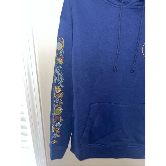 NWT Scotch & Soda Relaxed Fit Logo Hoodie Blue Small mens - Picture 4 of 8